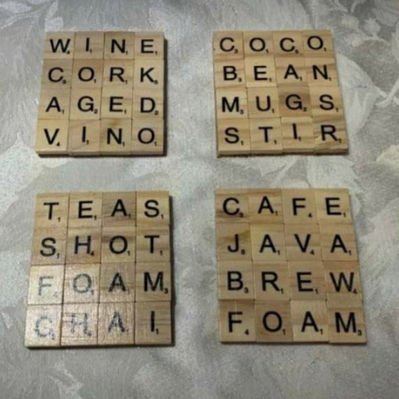 Hand Crafted Scrabble Pictures & Coasters - Picture 2 of 4